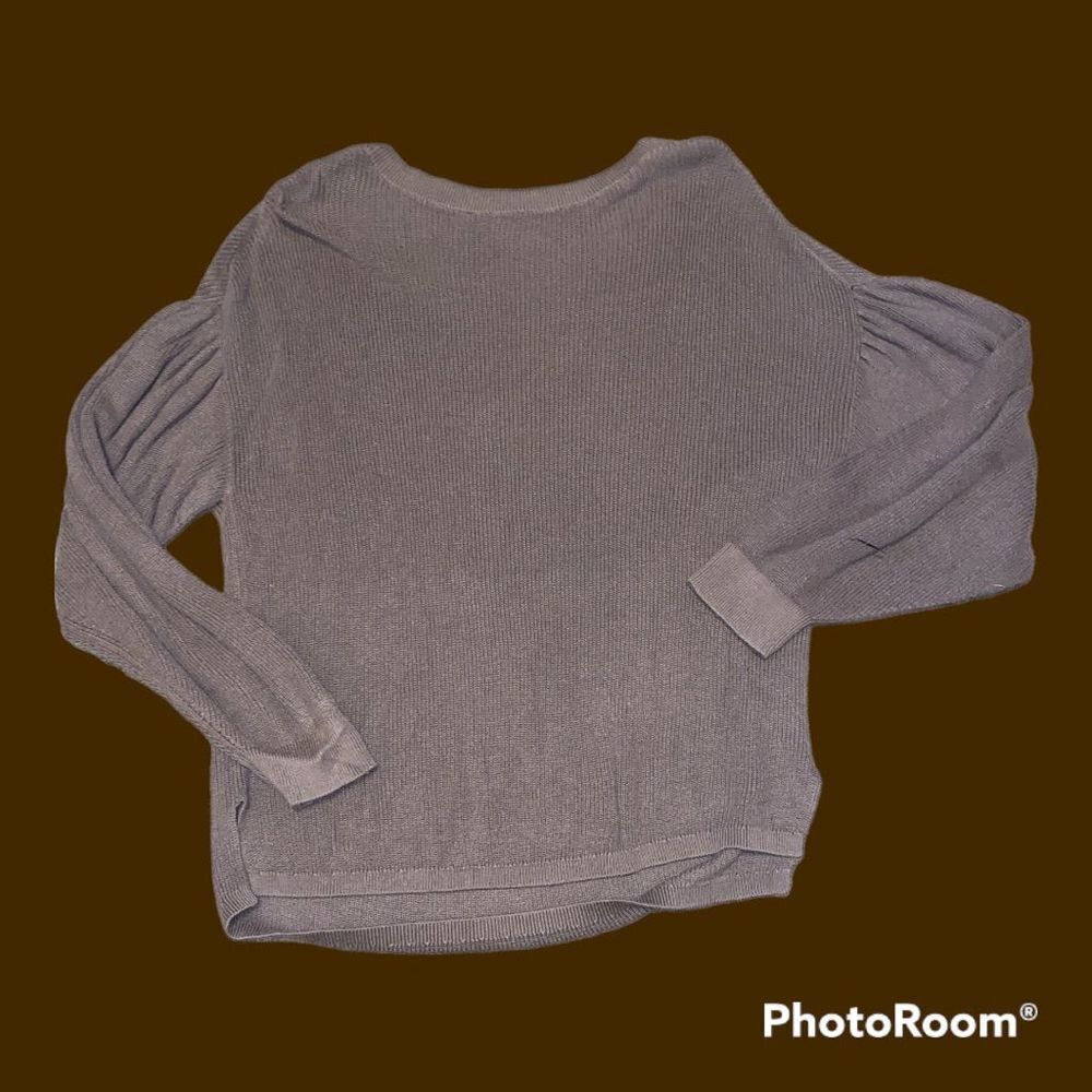 BP Sweet Puffy Balloon Shoulder High Neck Sweater